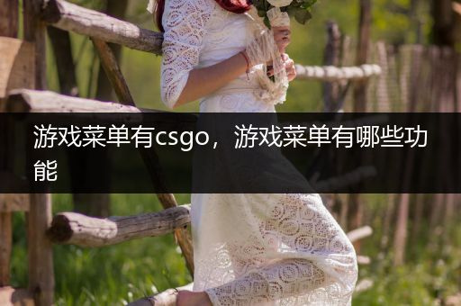 游戏菜单有csgo，游戏菜单有哪些功能