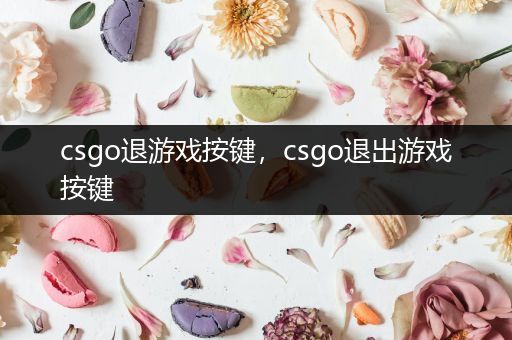 csgo退游戏按键，csgo退出游戏按键