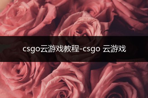 csgo云游戏教程-csgo 云游戏