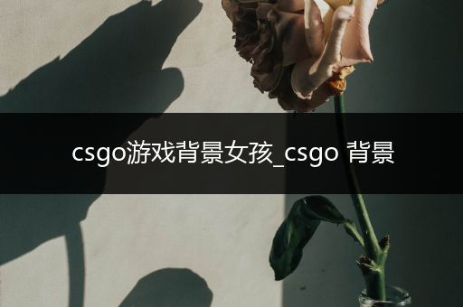 csgo游戏背景女孩_csgo 背景