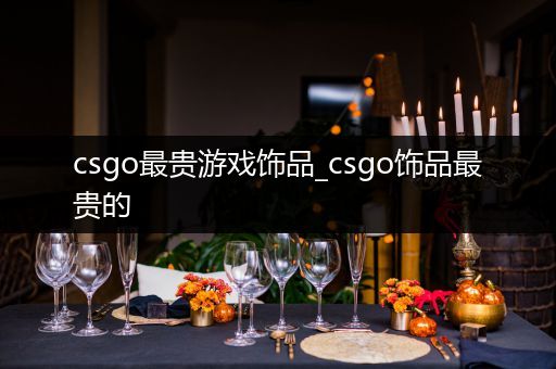 csgo最贵游戏饰品_csgo饰品最贵的