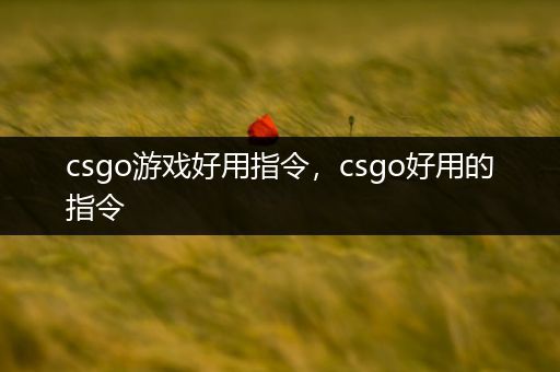 csgo游戏好用指令，csgo好用的指令