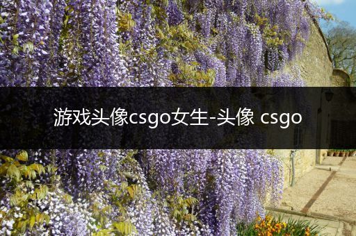 游戏头像csgo女生-头像 csgo