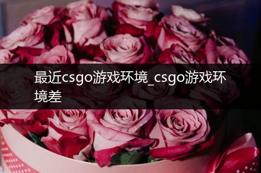 最近csgo游戏环境_csgo游戏环境差