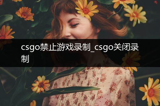 csgo禁止游戏录制_csgo关闭录制