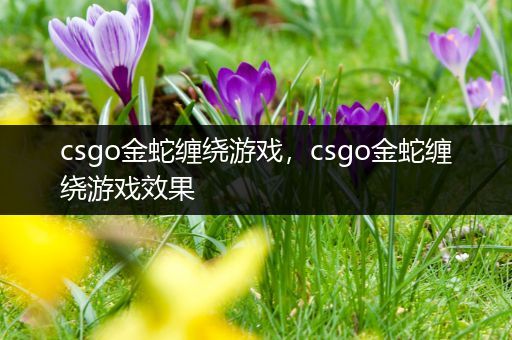 csgo金蛇缠绕游戏，csgo金蛇缠绕游戏效果