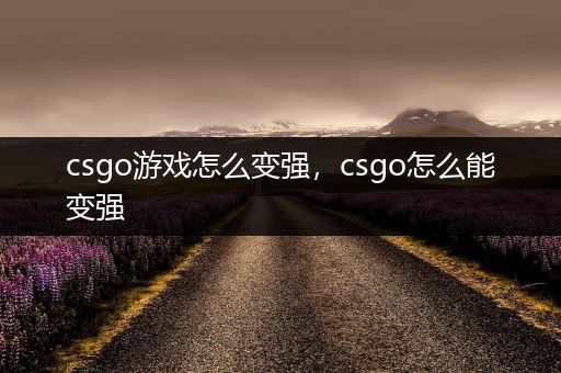 csgo游戏怎么变强，csgo怎么能变强
