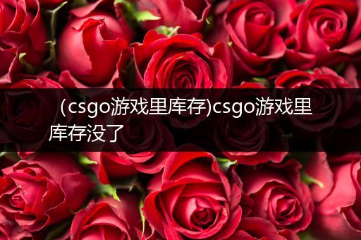 （csgo游戏里库存)csgo游戏里库存没了