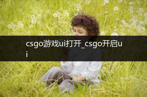 csgo游戏ui打开_csgo开启ui