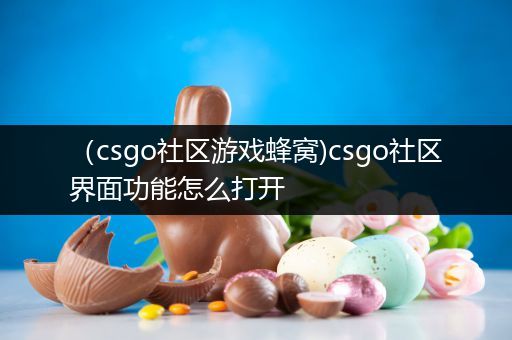 （csgo社区游戏蜂窝)csgo社区界面功能怎么打开