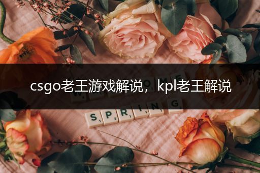 csgo老王游戏解说，kpl老王解说