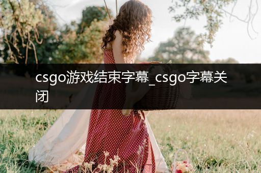 csgo游戏结束字幕_csgo字幕关闭