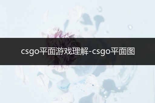 csgo平面游戏理解-csgo平面图