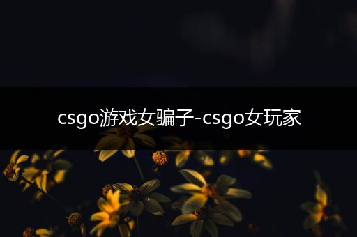 csgo游戏女骗子-csgo女玩家