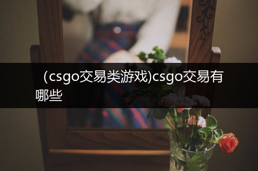 （csgo交易类游戏)csgo交易有哪些