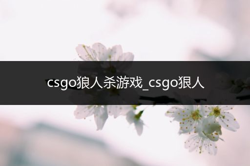 csgo狼人杀游戏_csgo狠人