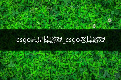 csgo总是掉游戏_csgo老掉游戏