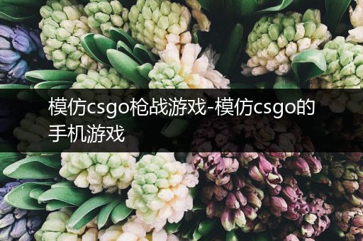 模仿csgo枪战游戏-模仿csgo的手机游戏