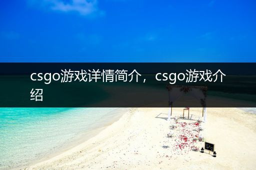 csgo游戏详情简介，csgo游戏介绍