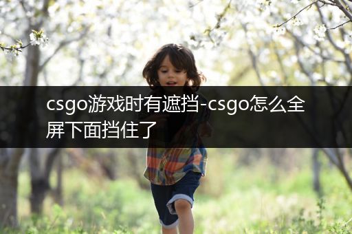 csgo游戏时有遮挡-csgo怎么全屏下面挡住了