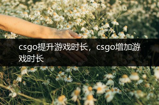 csgo提升游戏时长，csgo增加游戏时长