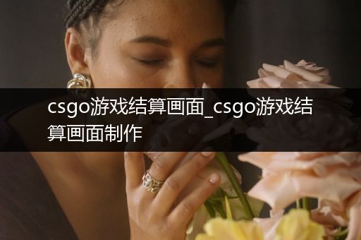 csgo游戏结算画面_csgo游戏结算画面制作