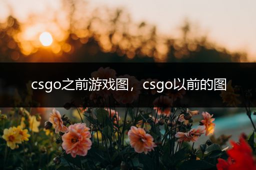 csgo之前游戏图，csgo以前的图