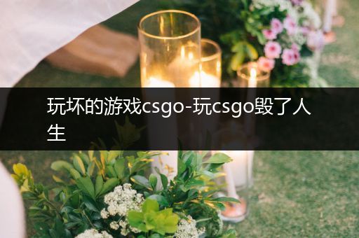 玩坏的游戏csgo-玩csgo毁了人生