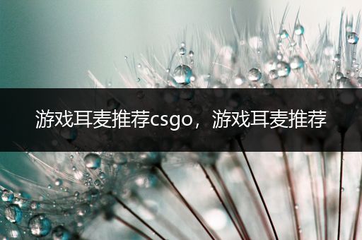 游戏耳麦推荐csgo，游戏耳麦推荐