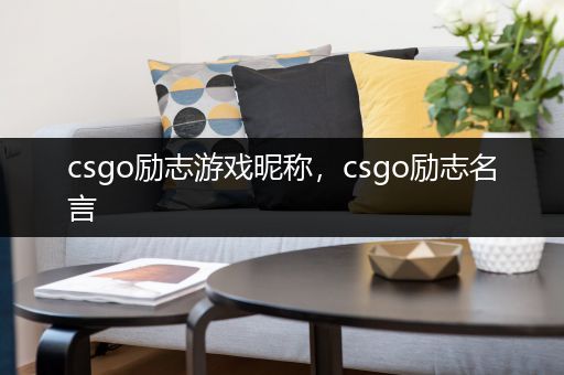 csgo励志游戏昵称，csgo励志名言