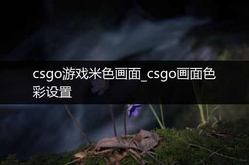 csgo游戏米色画面_csgo画面色彩设置