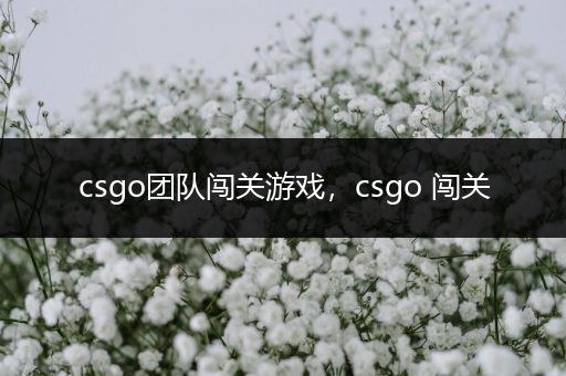 csgo团队闯关游戏，csgo 闯关