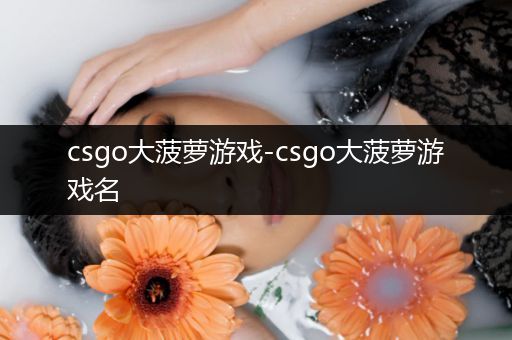 csgo大菠萝游戏-csgo大菠萝游戏名