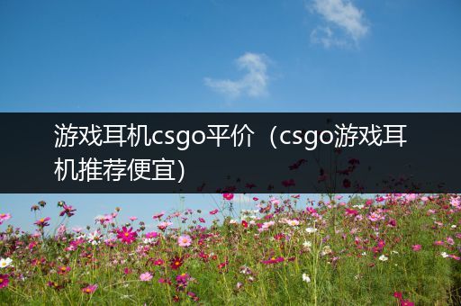 游戏耳机csgo平价（csgo游戏耳机推荐便宜）