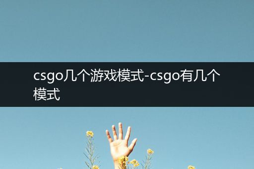 csgo几个游戏模式-csgo有几个模式