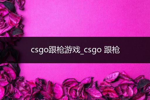 csgo跟枪游戏_csgo 跟枪