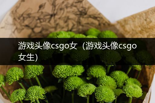 游戏头像csgo女（游戏头像csgo女生）