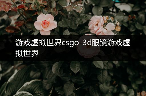 游戏虚拟世界csgo-3d眼镜游戏虚拟世界