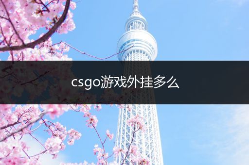 csgo游戏外挂多么