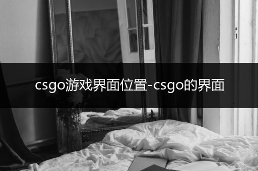 csgo游戏界面位置-csgo的界面