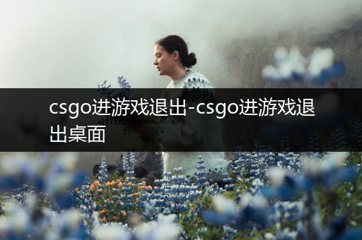 csgo进游戏退出-csgo进游戏退出桌面