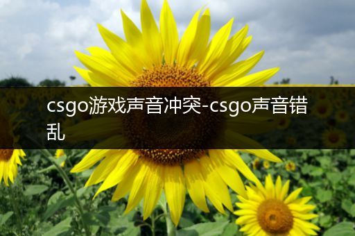 csgo游戏声音冲突-csgo声音错乱