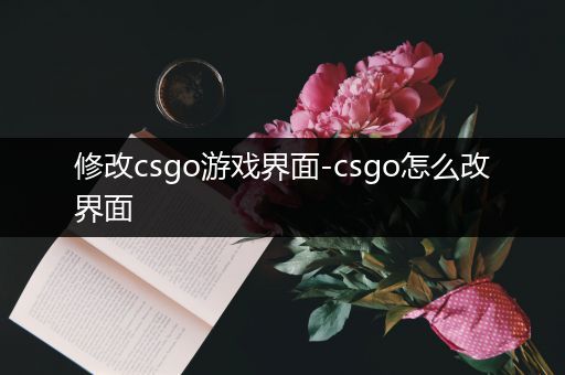 修改csgo游戏界面-csgo怎么改界面