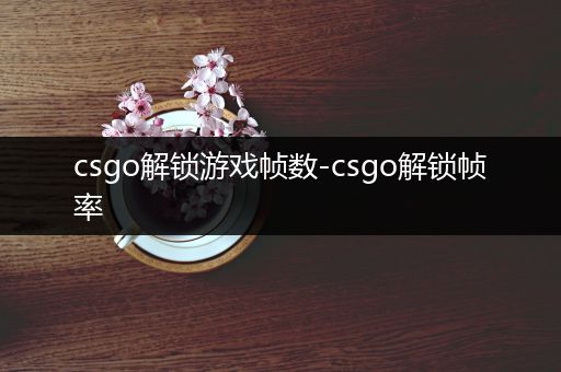 csgo解锁游戏帧数-csgo解锁帧率