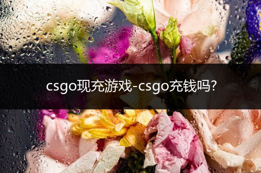 csgo现充游戏-csgo充钱吗?