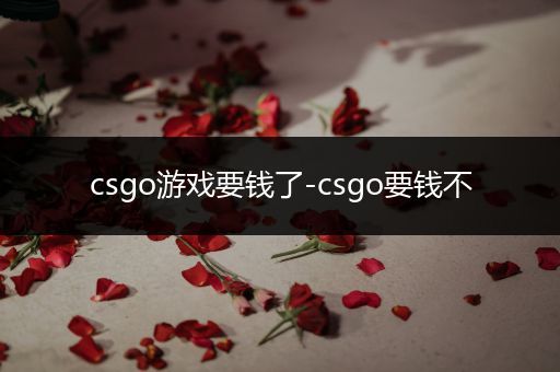 csgo游戏要钱了-csgo要钱不