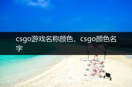 csgo游戏名称颜色，csgo颜色名字