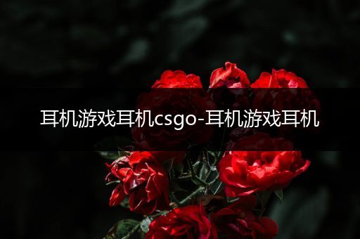 耳机游戏耳机csgo-耳机游戏耳机