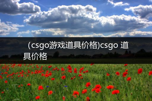 （csgo游戏道具价格)csgo 道具价格
