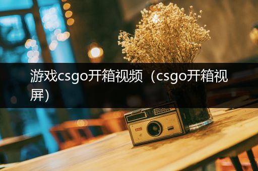 游戏csgo开箱视频（csgo开箱视屏）